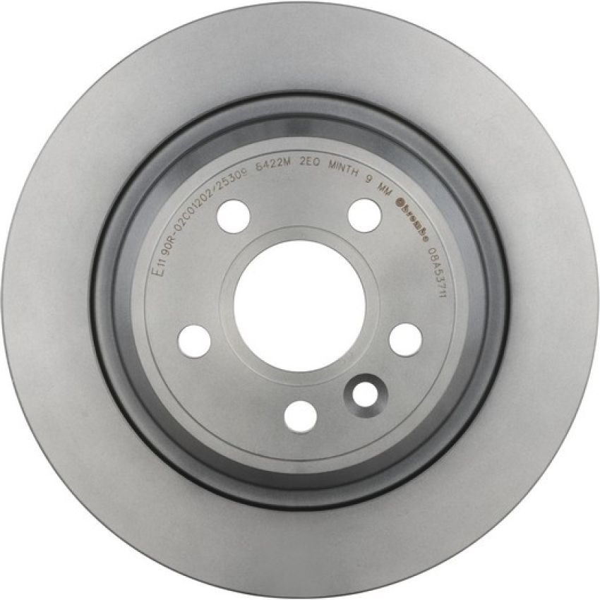 Brembo 08.A537.11 Brembo UV Coated Solid Brake Rotor