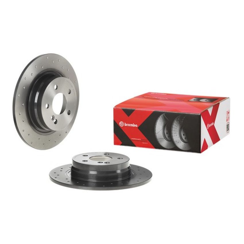 Brembo 08.A612.4X Premium UV Coated Xtra Cross Drilled Brake Rotor
