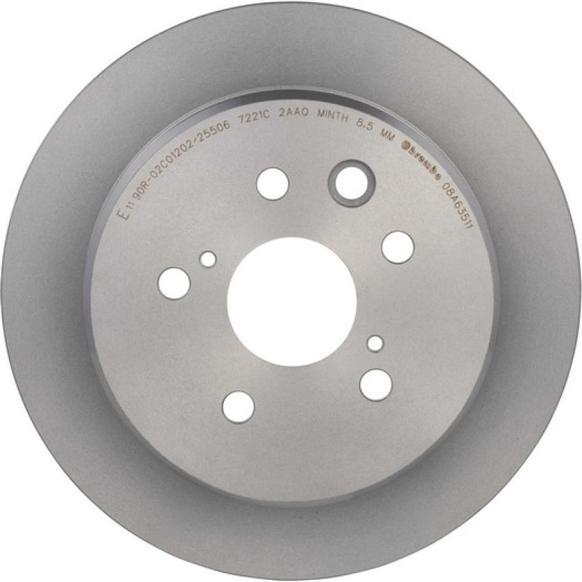 Brembo 08.A635.11 Brembo UV Coated Solid Brake Rotor