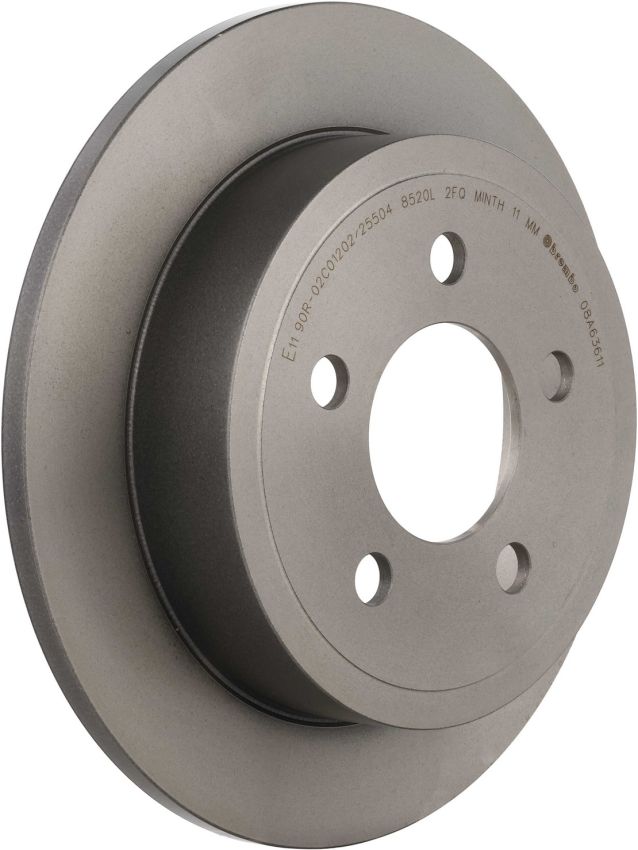 Brembo 08.A636.11 Brembo UV Coated Solid Brake Rotor