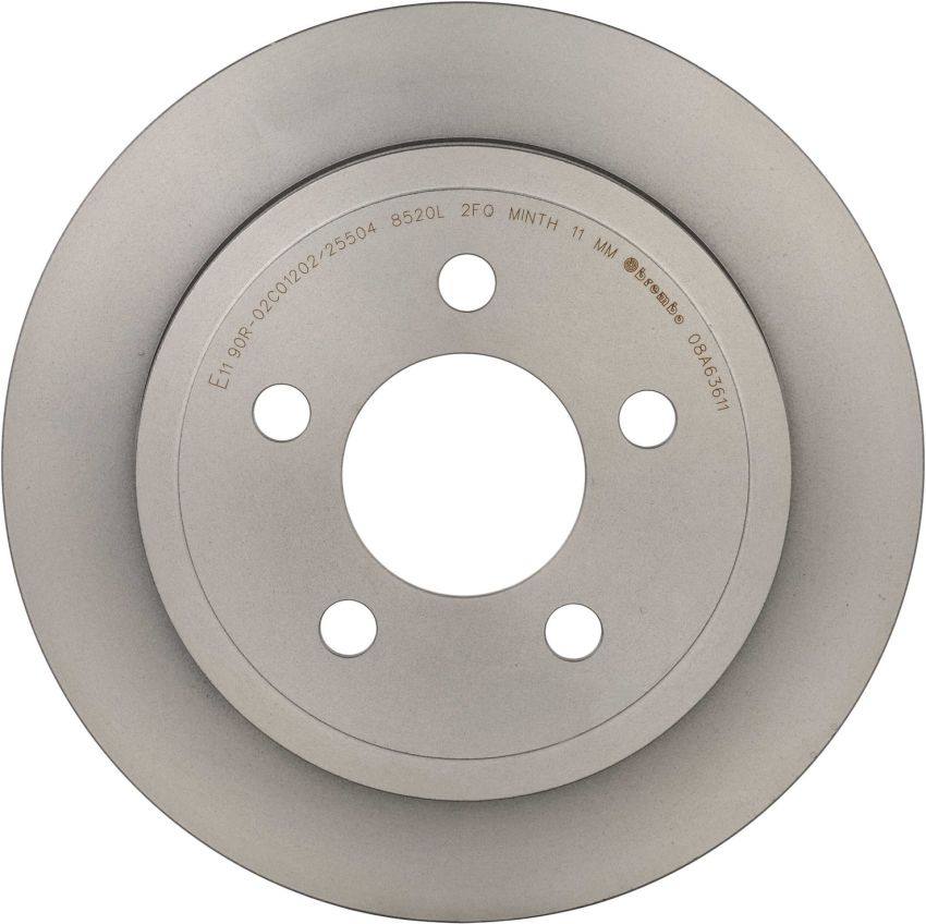 Brembo 08.A636.11 Brembo UV Coated Solid Brake Rotor