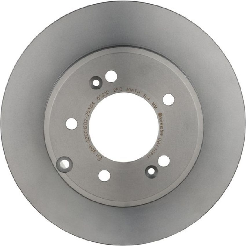 Brembo 08.A708.11 Brembo UV Coated Solid Brake Rotor