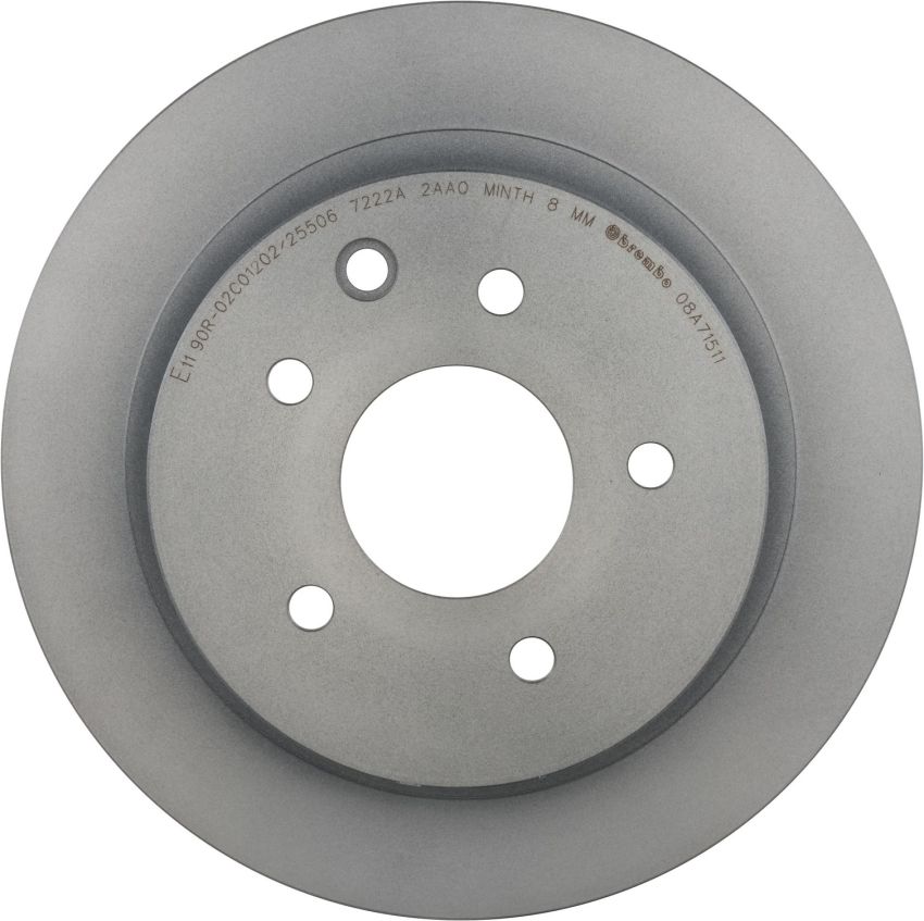 Brembo 08.A715.11 Brembo UV Coated Solid Brake Rotor