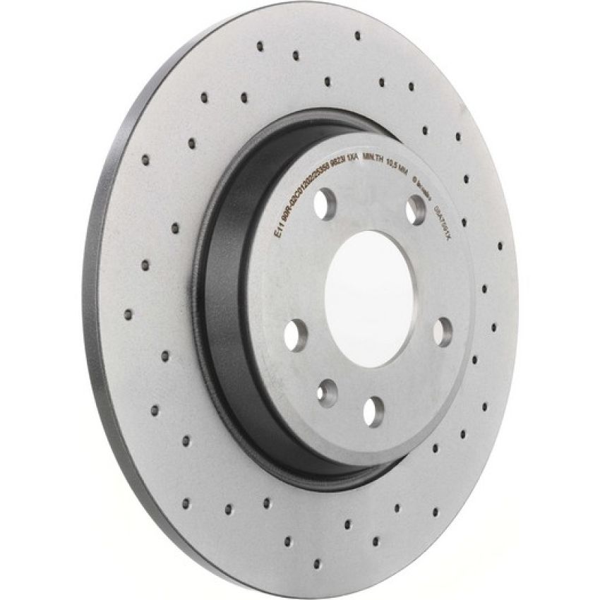 Brembo 08.A759.1X Premium UV Coated Rear Xtra Cross Drilled Brake Rotor