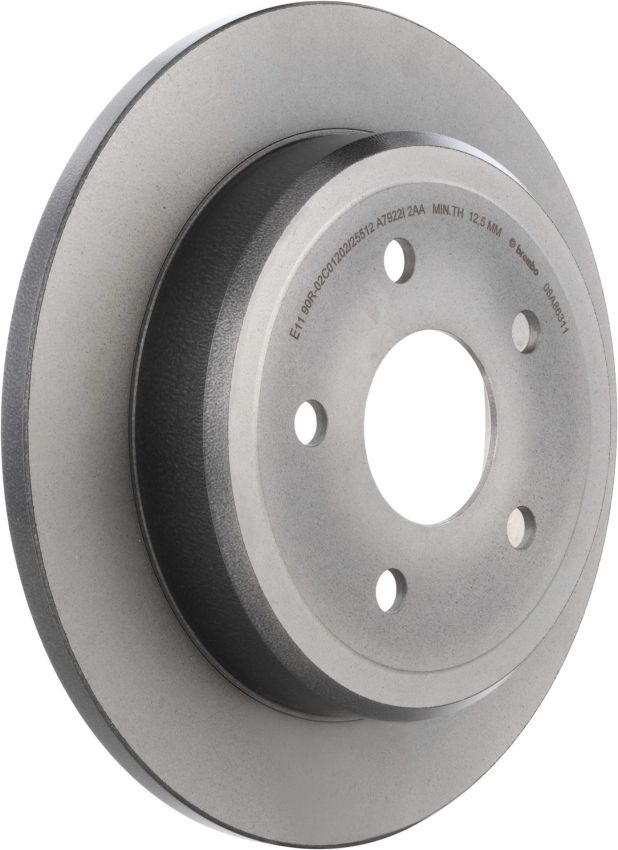 Brembo 08.A863.11 Brembo UV Coated Solid Brake Rotor