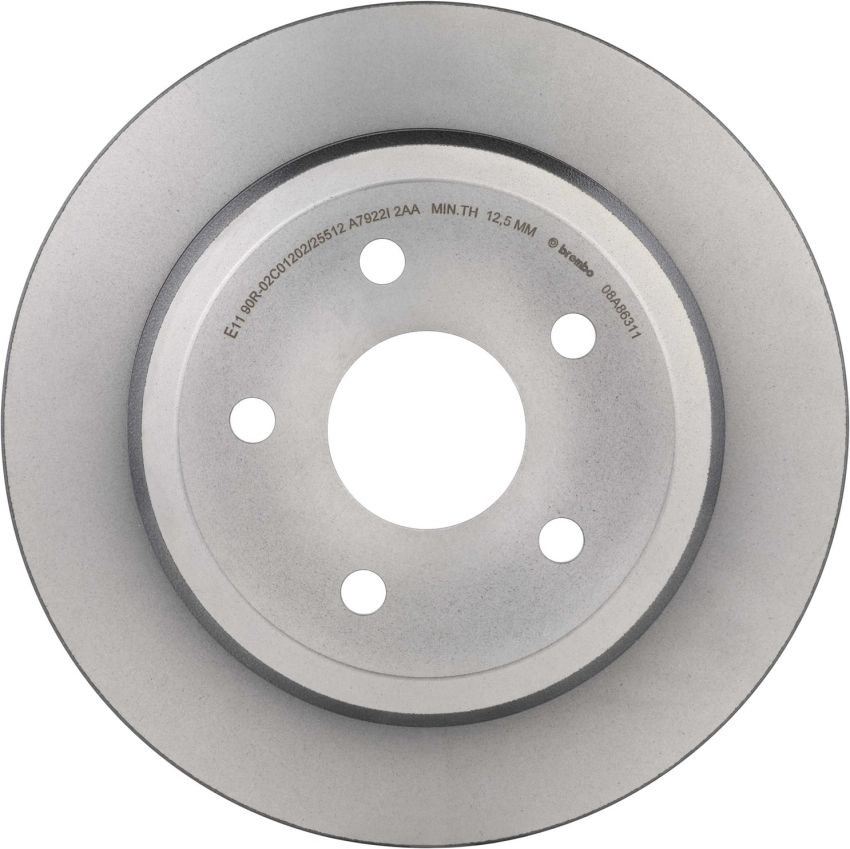 Brembo 08.A863.11 Brembo UV Coated Solid Brake Rotor