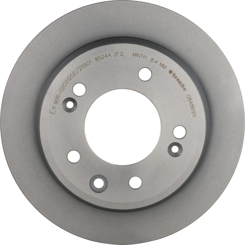 Brembo 08.A869.11 Brembo UV Coated Solid Brake Rotor