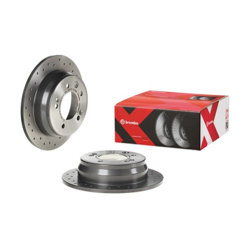 Brembo 08.A869.1X Premium UV Coated Xtra Cross Drilled Brake Rotor