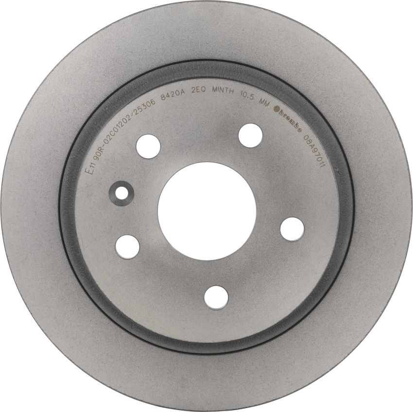 Brembo 08.A970.11 Brembo UV Coated Solid Brake Rotor