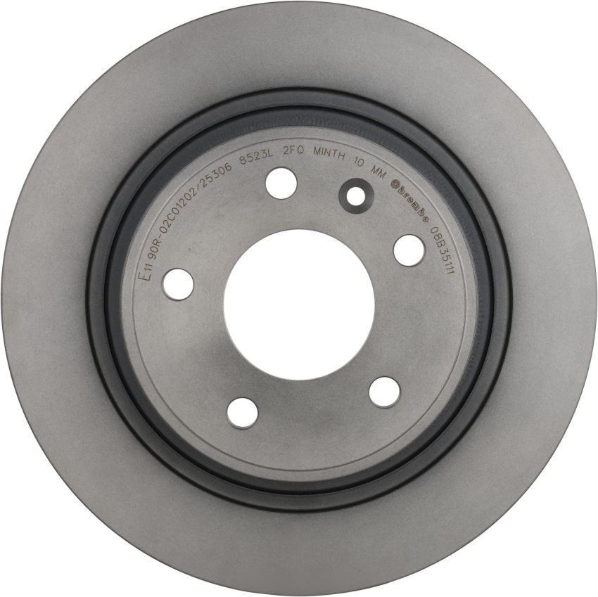 Brembo 08.B351.11 Brembo UV Coated Solid Brake Rotor