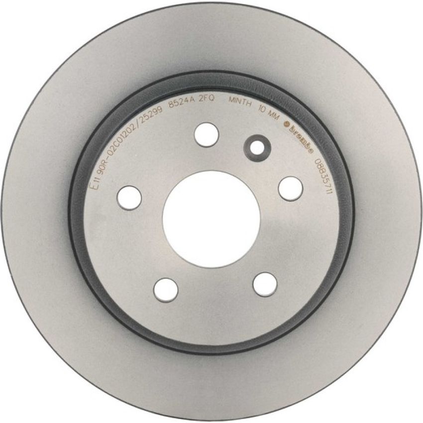 Brembo 08.B357.11 Brembo UV Coated Solid Brake Rotor
