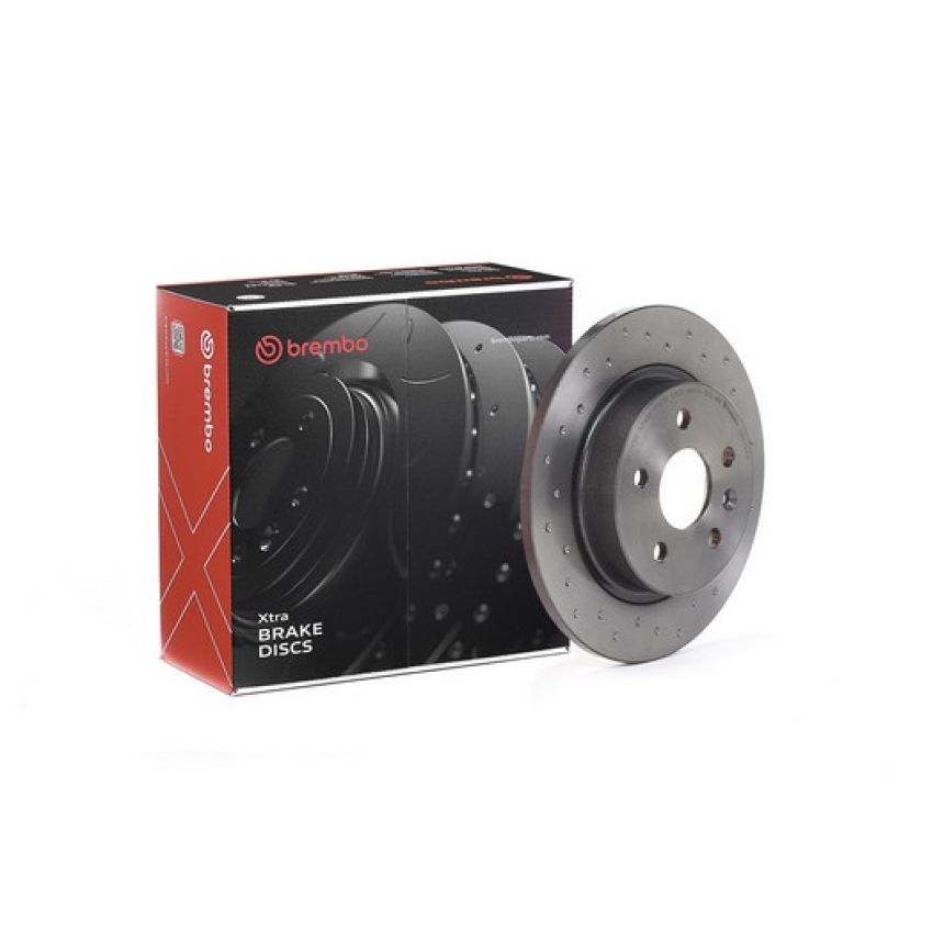 Brembo 08.B357.1X Premium UV Coated Xtra Cross Drilled Brake Rotor