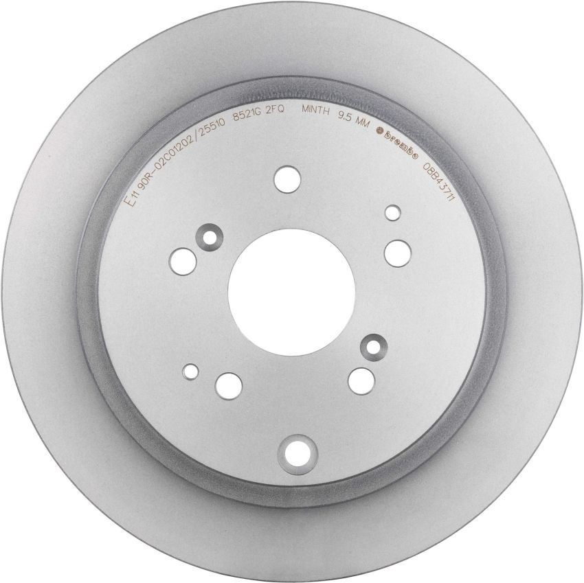 Brembo 08.B437.11 Brembo UV Coated Solid Brake Rotor