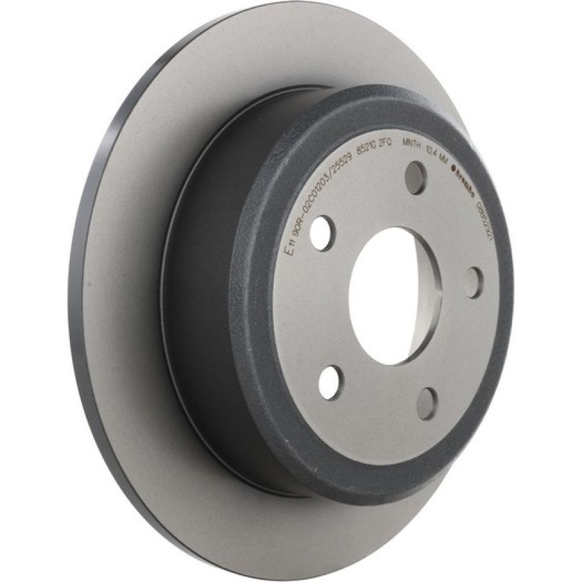 Brembo KT00847 Brembo ceramic brake pad and UV coated solid  brake disc kit