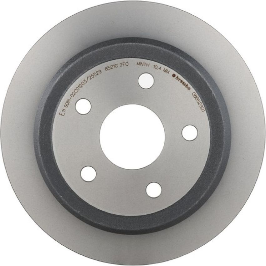 Brembo KT00847 Brembo ceramic brake pad and UV coated solid  brake disc kit