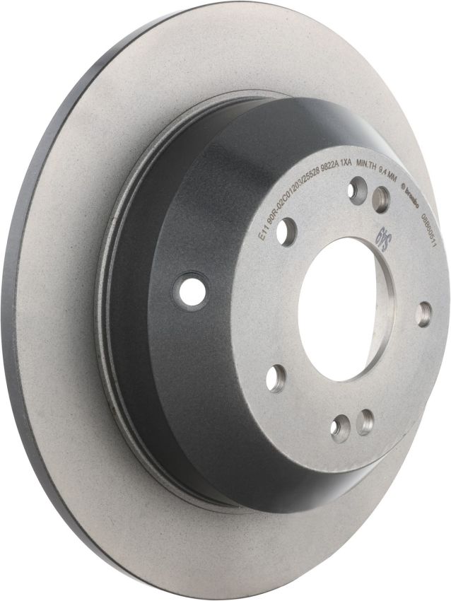 Brembo 08.B605.11 Brembo UV Coated Solid Brake Rotor