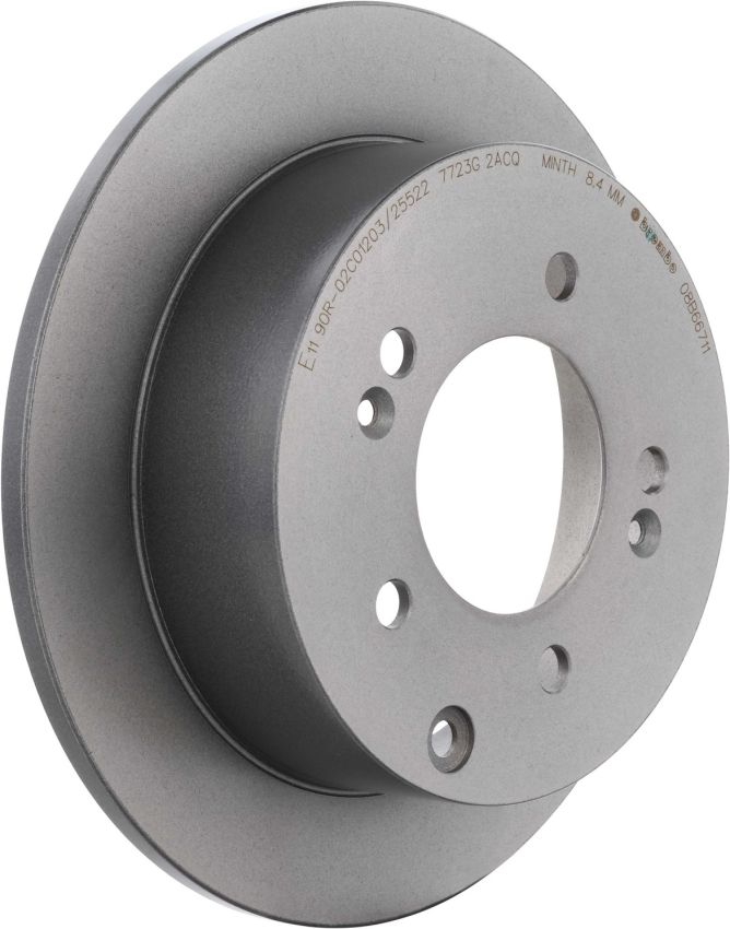 Brembo 08.B667.11 Brembo UV Coated Solid Brake Rotor