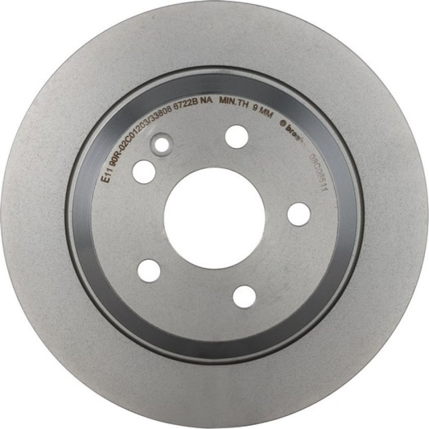 Brembo 08.C065.11 Brembo UV Coated Solid Brake Rotor