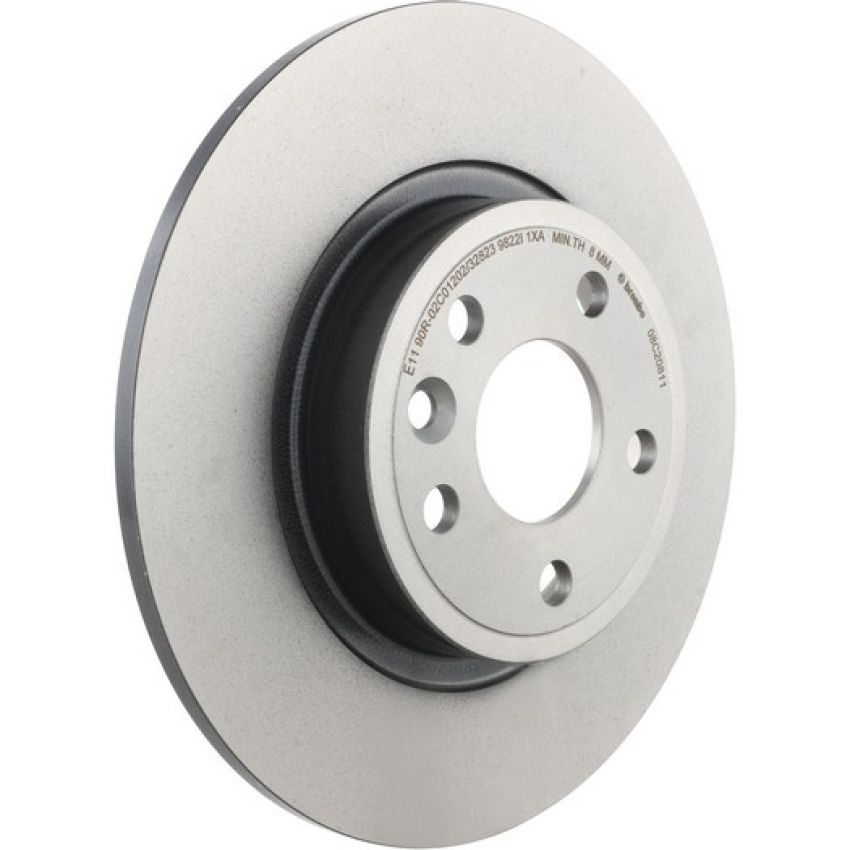 Brembo 08.C208.11 Brembo UV Coated Solid Brake Rotor