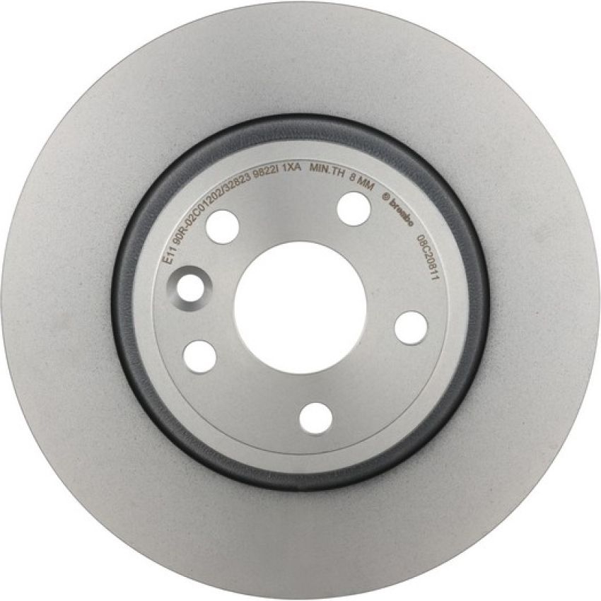 Brembo 08.C208.11 Brembo UV Coated Solid Brake Rotor