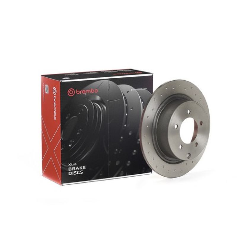 Brembo 08.C247.1X Premium UV Coated Xtra Cross Drilled Brake Rotor