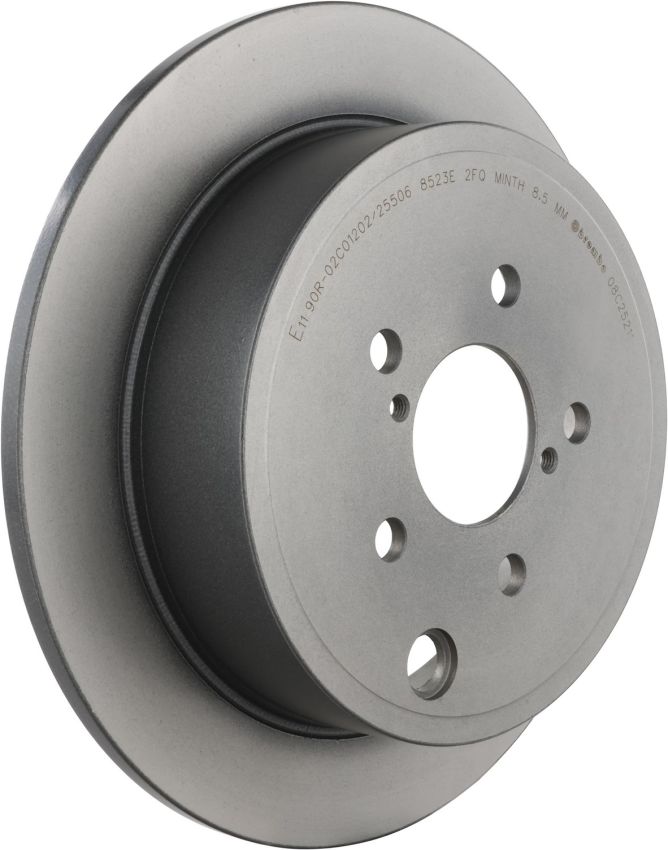 Brembo 08.C252.11 Brembo UV Coated Solid Brake Rotor