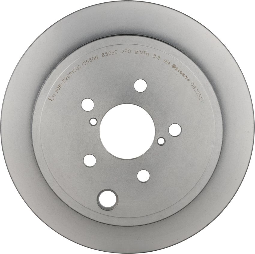 Brembo 08.C252.11 Brembo UV Coated Solid Brake Rotor