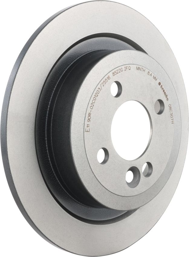 Brembo 08.C307.11 Brembo UV Coated Solid Brake Rotor