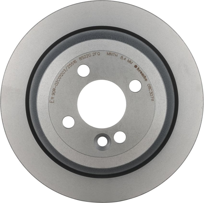 Brembo 08.C307.11 Brembo UV Coated Solid Brake Rotor