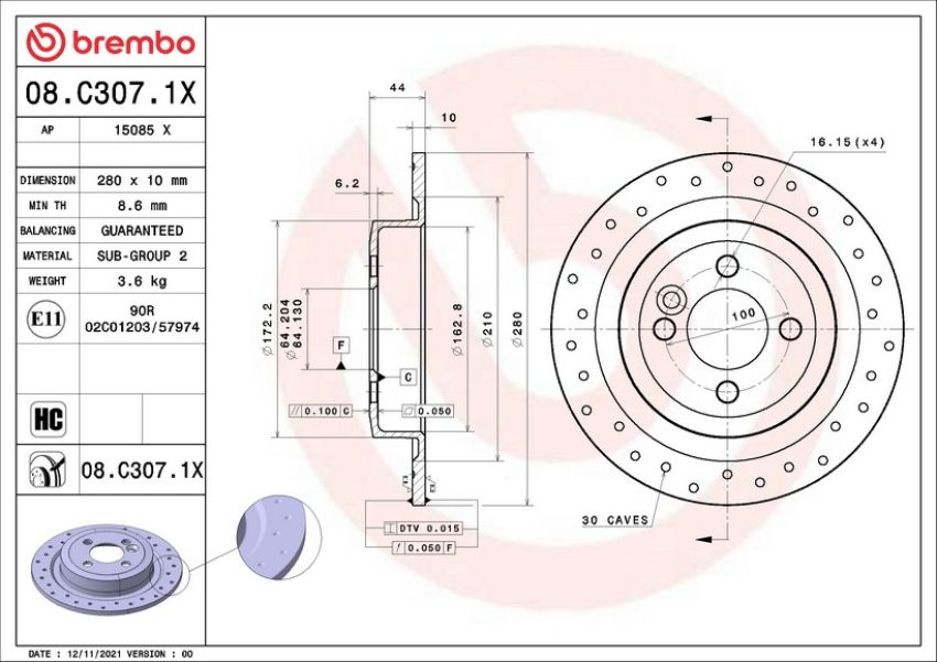 Brembo 08.C307.1X