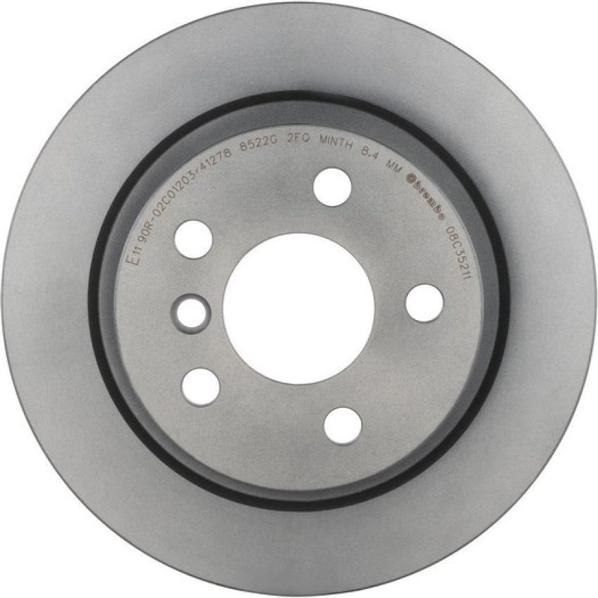 Brembo 08.C352.11 Brembo UV Coated Solid Brake Rotor