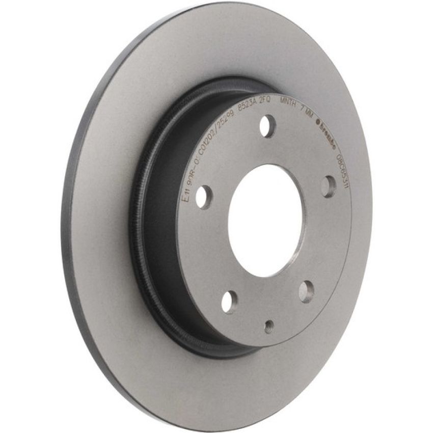 Brembo 08.C653.11 Brembo UV Coated Solid Brake Rotor