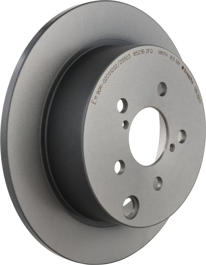 Brembo 08.C661.11 Brembo UV Coated Solid Brake Rotor