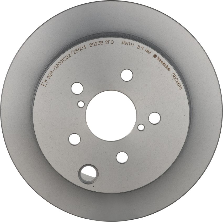 Brembo 08.C661.11 Brembo UV Coated Solid Brake Rotor
