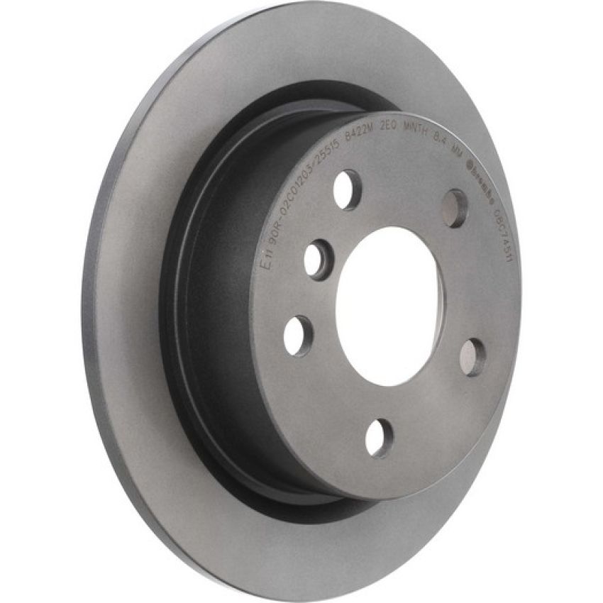 Brembo 08.C745.11 Brembo UV Coated Solid Brake Rotor