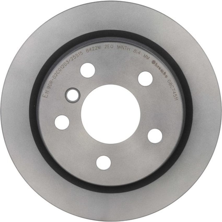 Brembo 08.C745.11 Brembo UV Coated Solid Brake Rotor