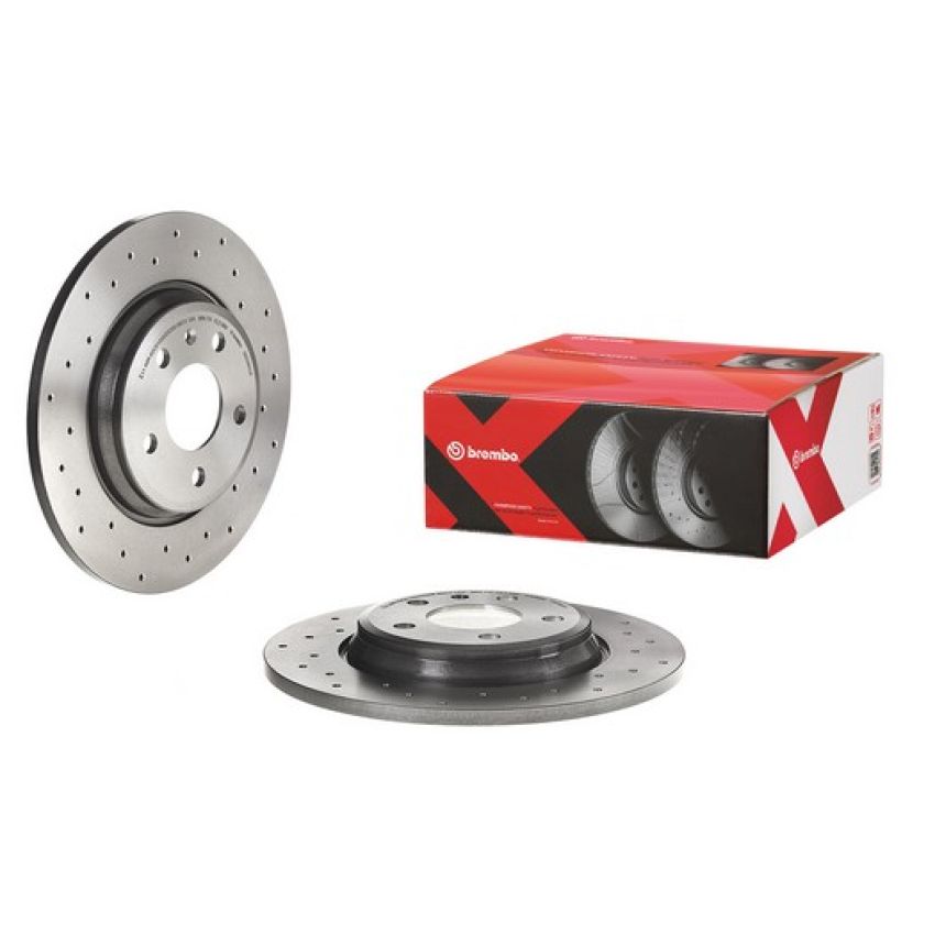 Brembo 08.D060.1X Premium UV Coated Xtra Cross Drilled Brake Rotor