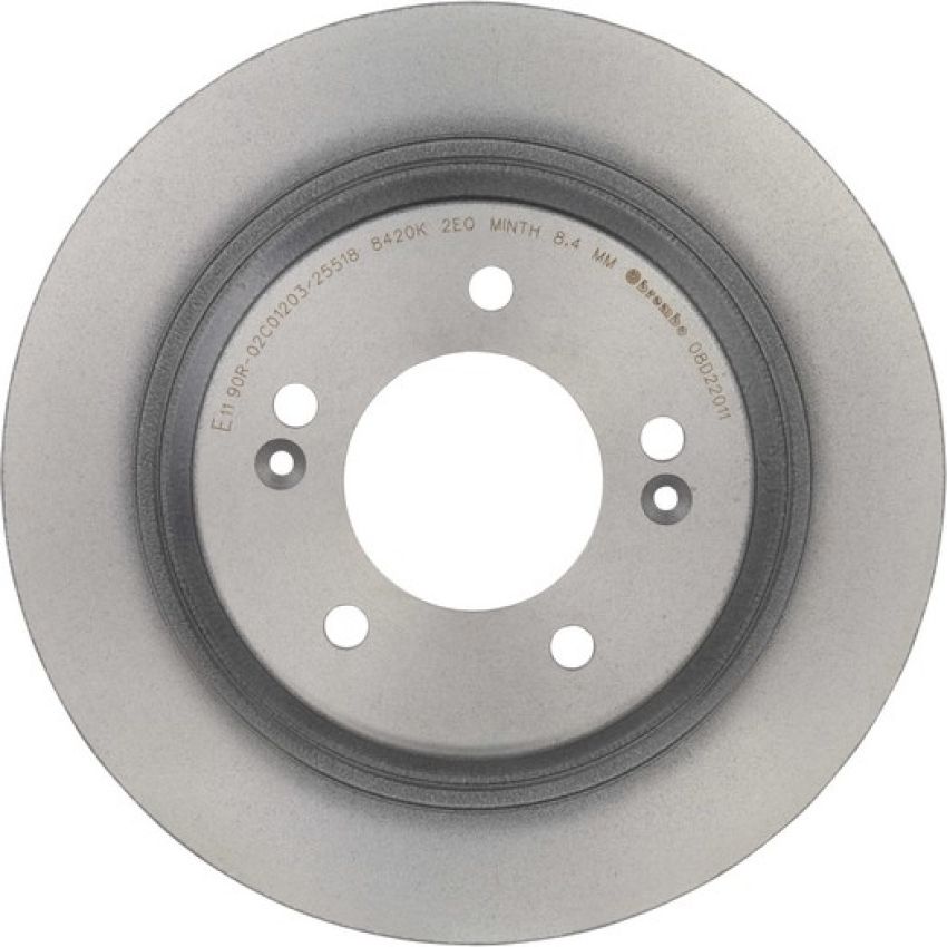 Brembo 08.D220.11 Brembo UV Coated Solid Brake Rotor