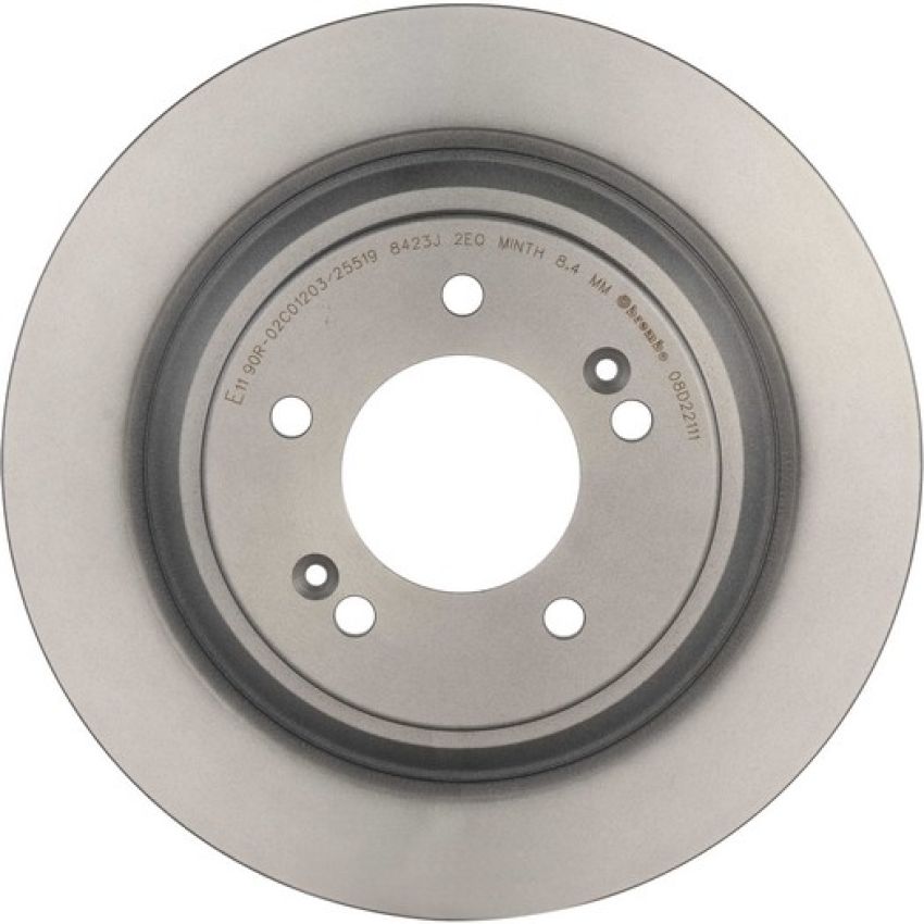Brembo 08.D221.11 Brembo UV Coated Solid Brake Rotor