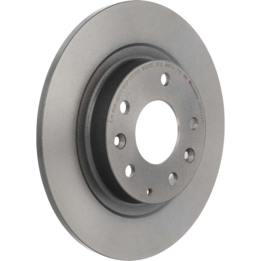 Brembo 08.D222.11 Brembo UV Coated Solid Brake Rotor