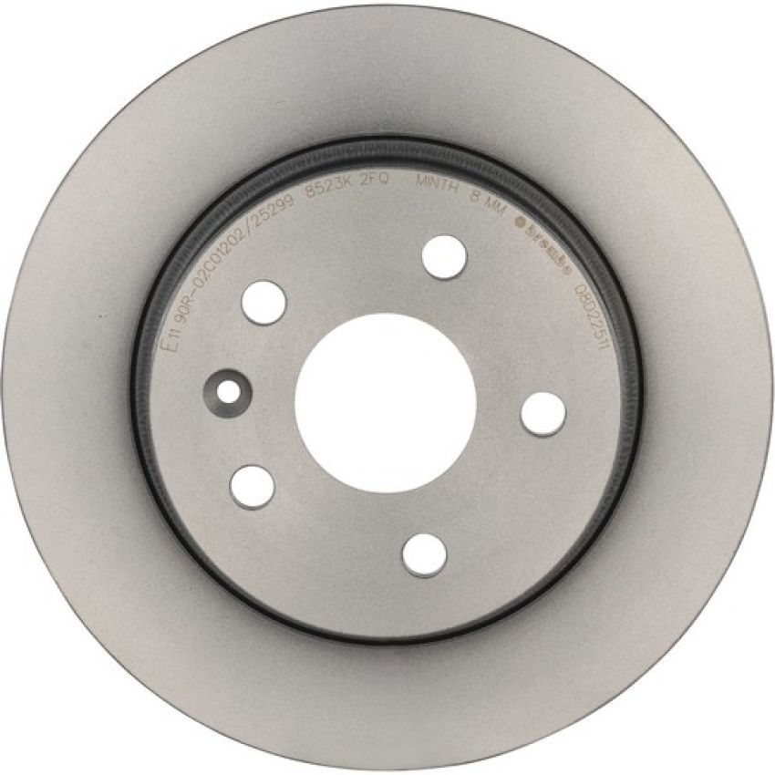 Brembo 08.D225.11 Brembo UV Coated Solid Brake Rotor