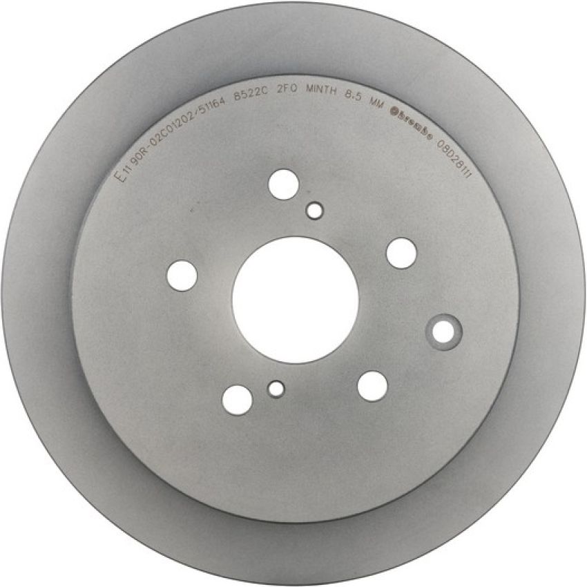 Brembo 08.D281.11 Brembo UV Coated Solid Brake Rotor