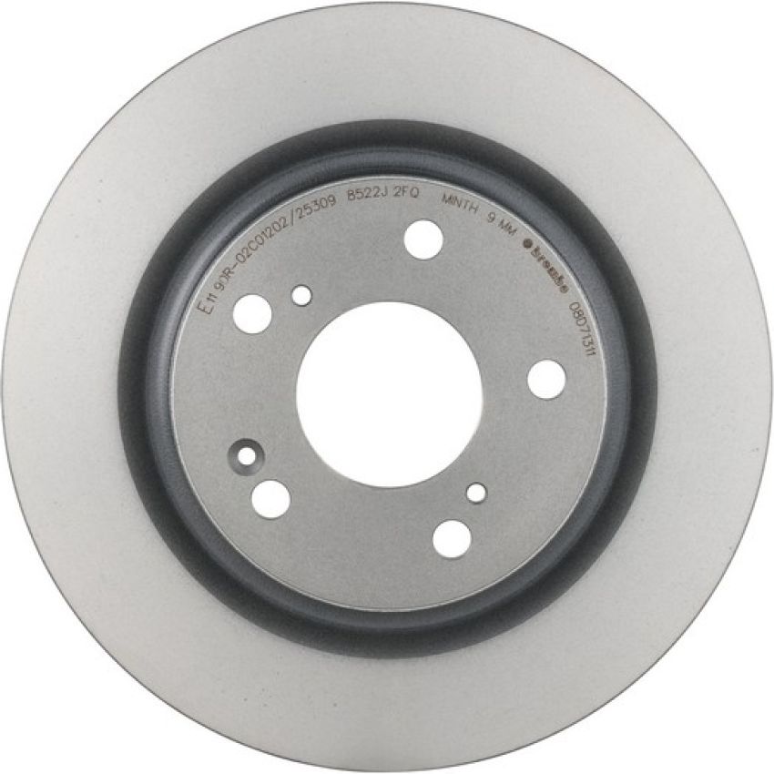 Brembo 08.D713.11 Brembo UV Coated Solid Brake Rotor