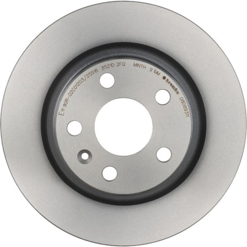 Brembo 08.D893.11 Brembo UV Coated Solid Brake Rotor
