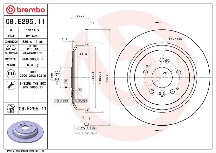 Brembo 08.E295.11