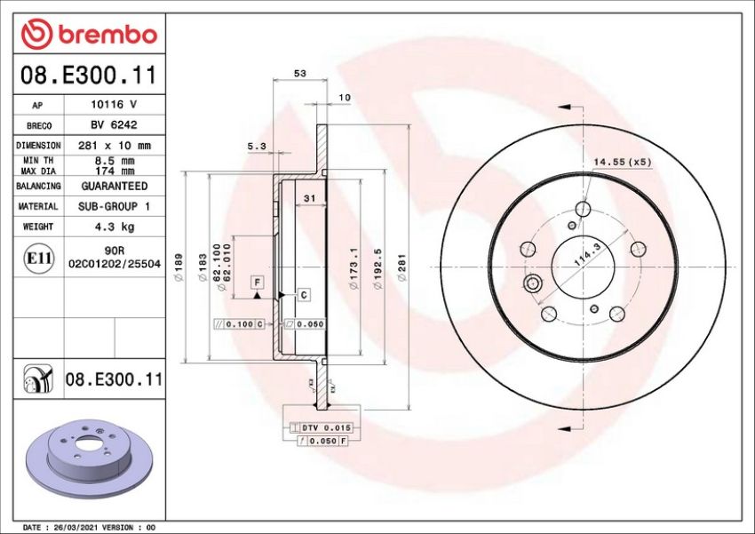 Brembo 08.E300.11