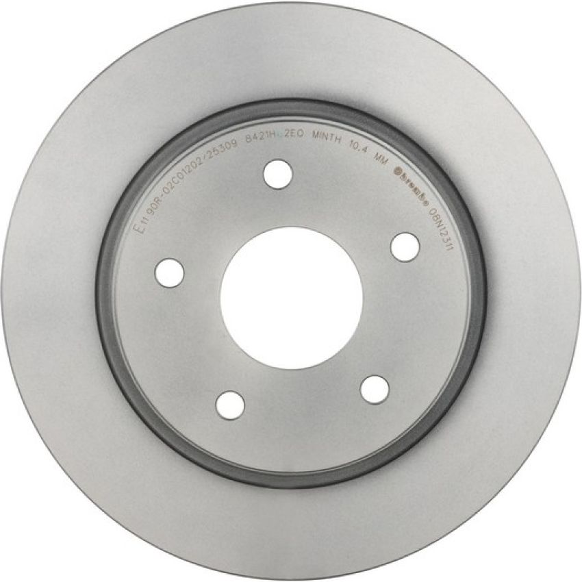 Brembo 08.N123.11 Brembo UV Coated Solid Brake Rotor