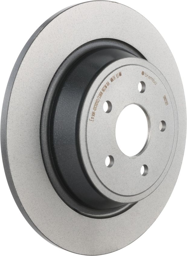 Brembo KT00663 Brembo ceramic brake pad and UV coated solid  brake disc kit