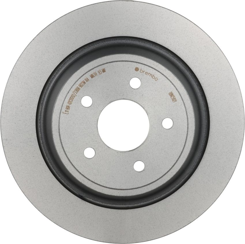 Brembo KT00663 Brembo ceramic brake pad and UV coated solid  brake disc kit