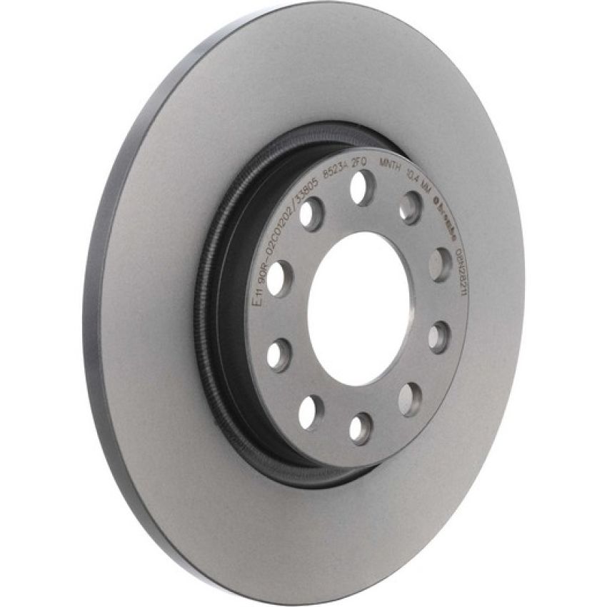 Brembo KT00638 Brembo ceramic brake pad and UV coated solid  brake disc kit